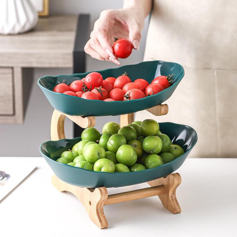 Modern Bamboo Fruit Basket