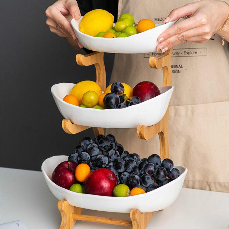 Modern Bamboo Fruit Basket
