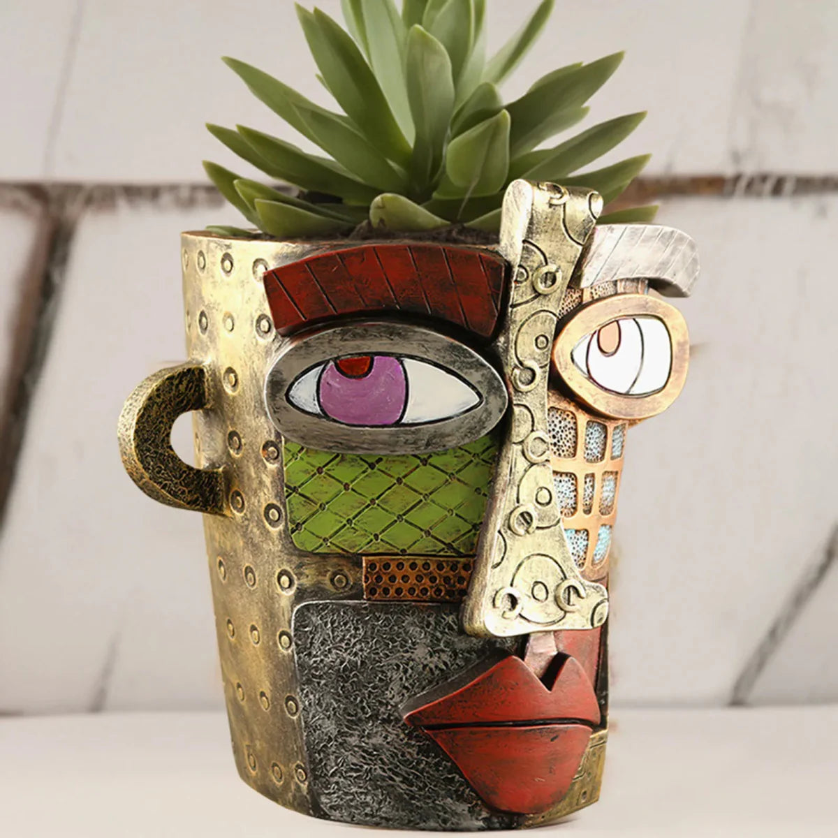 Abstract Flowerpot Ornaments for Outdoor Decor
