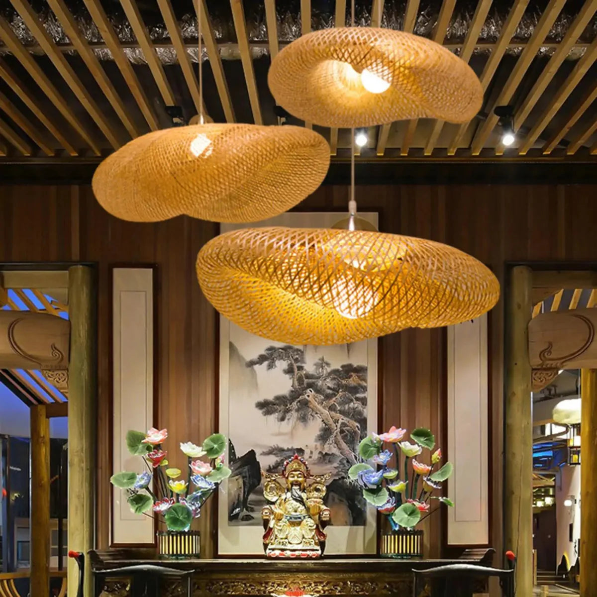 Bali Handmade Rattan Pendant Light