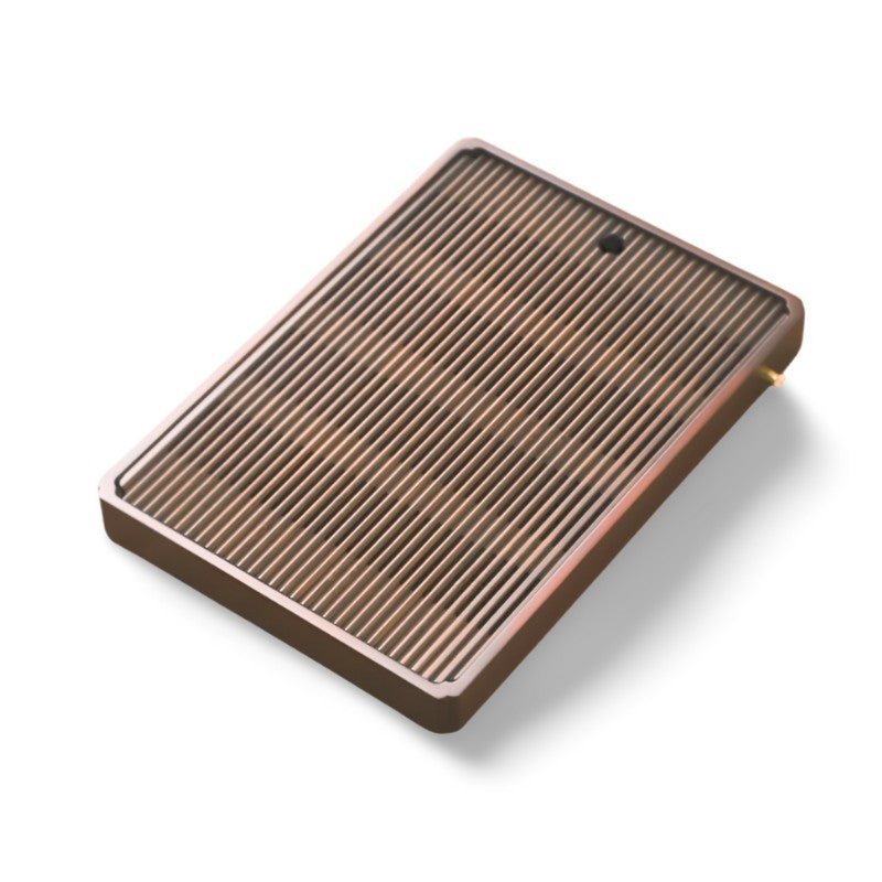Bamboo Tea Tray Water Drain  - Japanese Style