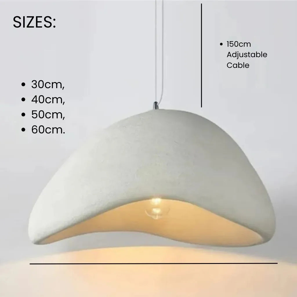 Modern Boho Wabi Sabi Resin Chandelier