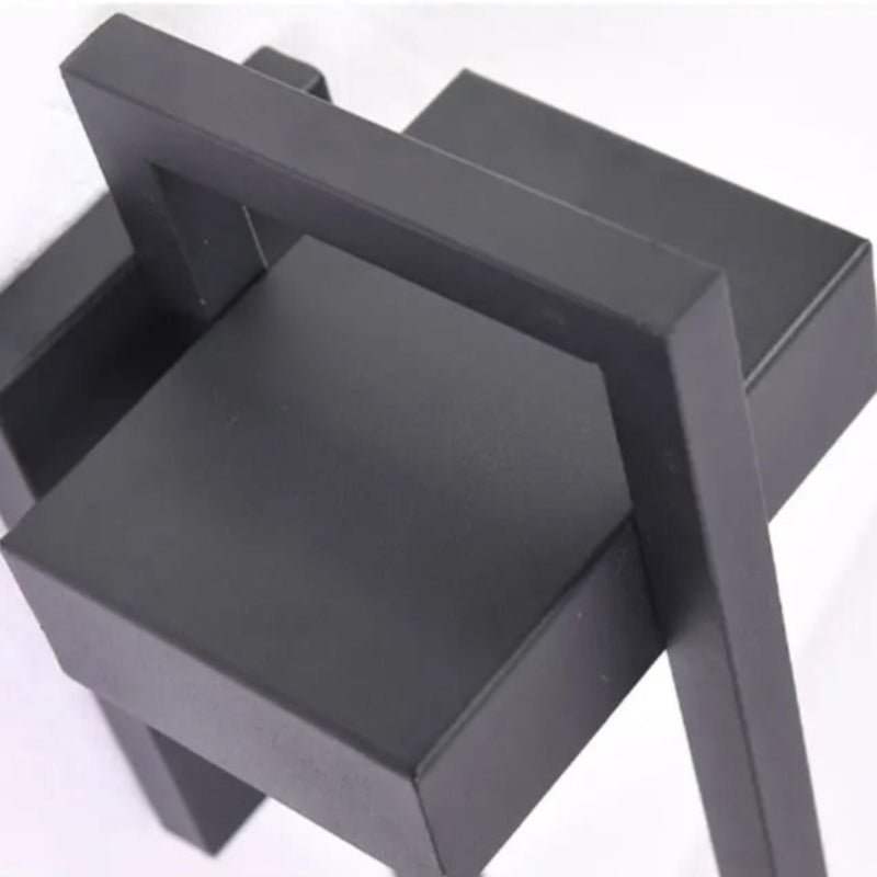 Black Up Down Outdoor Wall Light