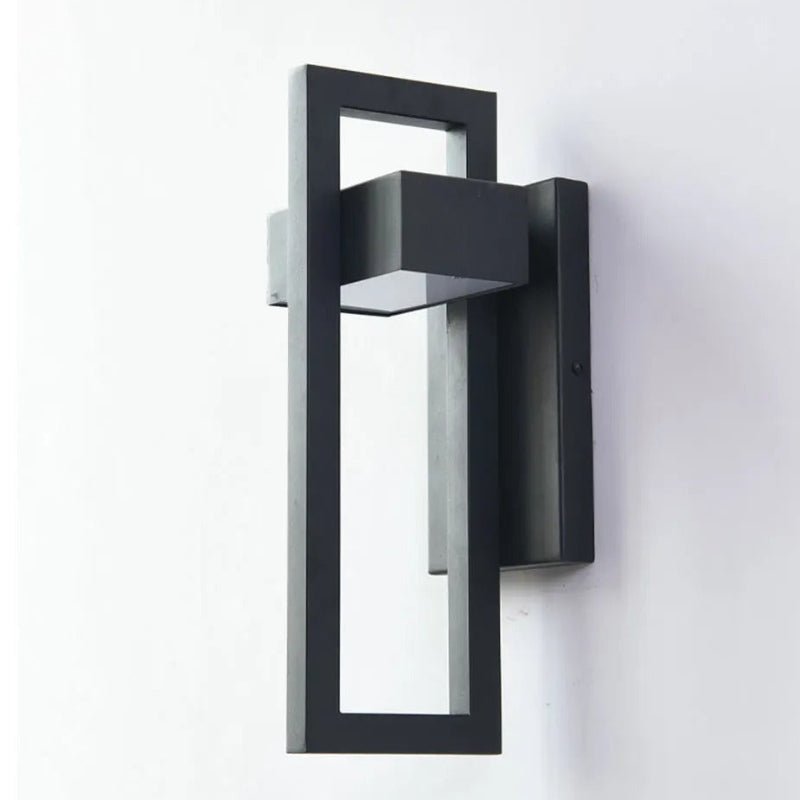 Black Up Down Outdoor Wall Light