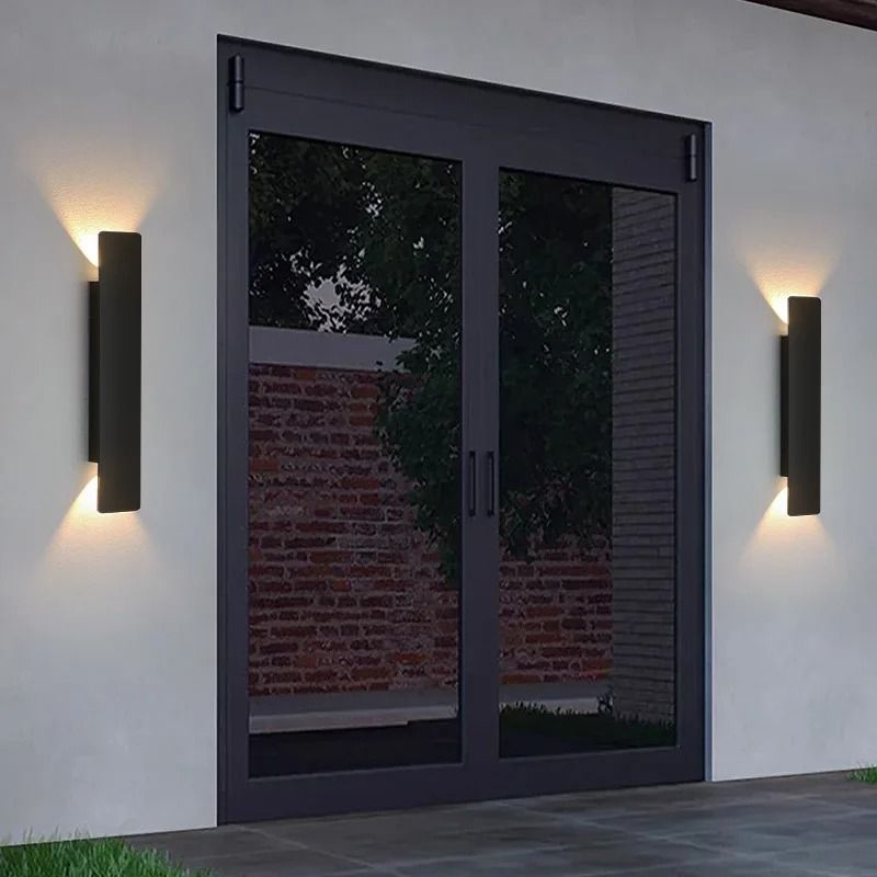 Black Weatherproof LED Wall Lights - Outdoor Style and Durability