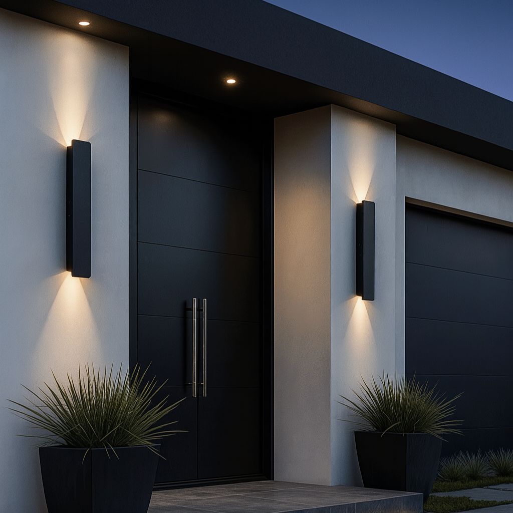 Black Weatherproof LED Wall Lights - Outdoor Style and Durability