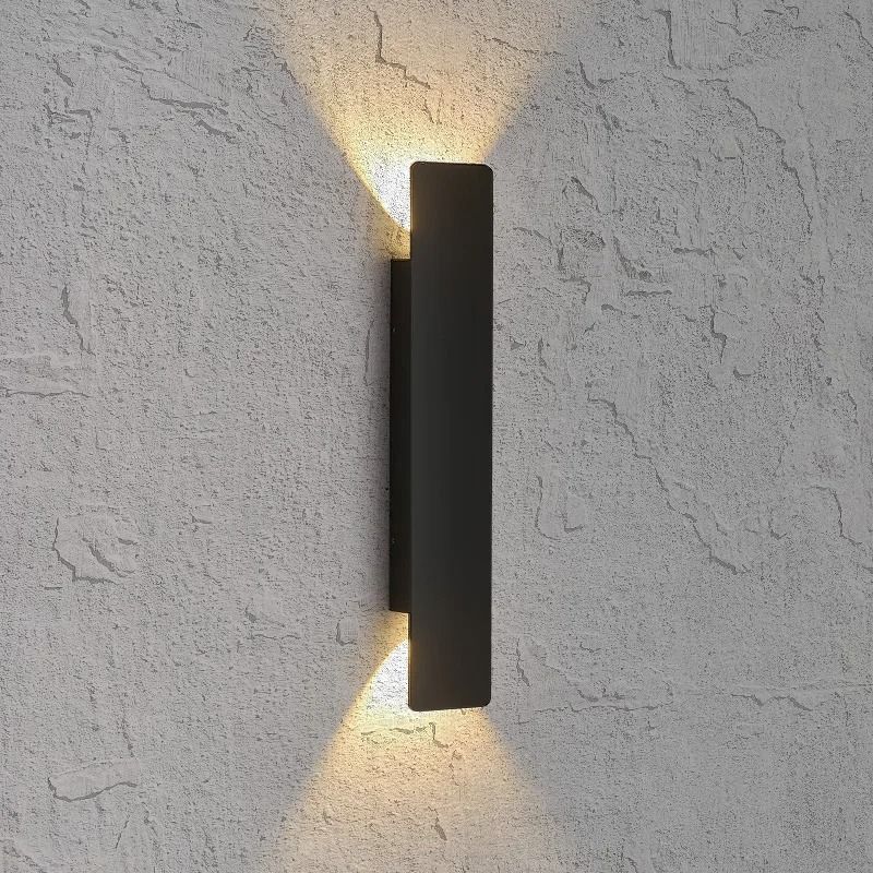 Black Weatherproof LED Wall Lights - Outdoor Style and Durability