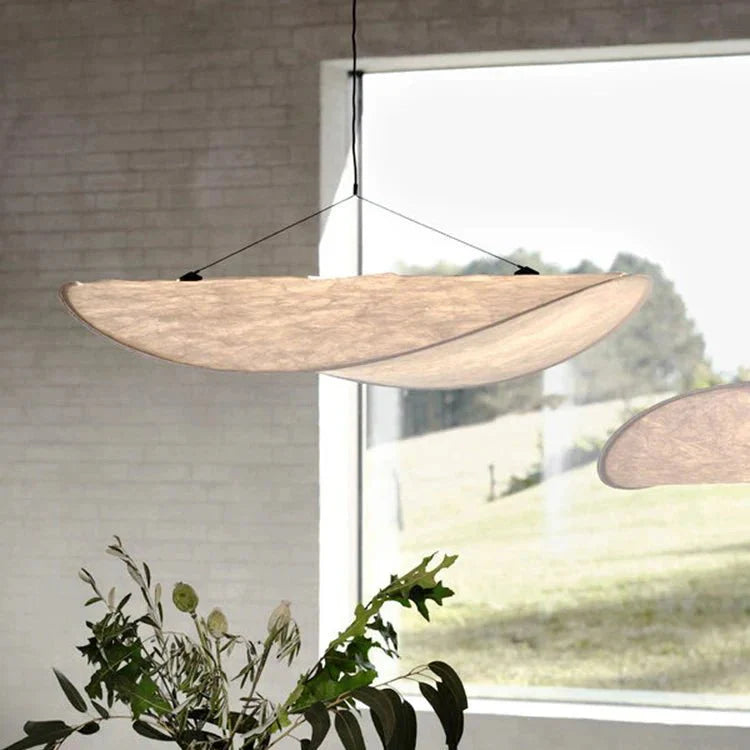Boho LED Ceiling Light with Silk Shade