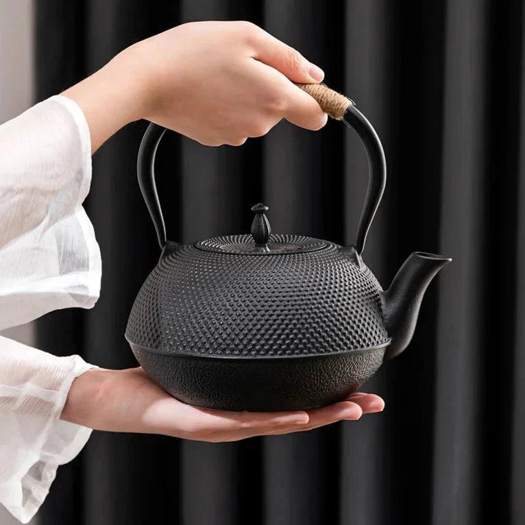 Cast Iron Teapot Japanese Style with Infuser