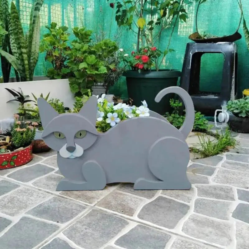 Cat-Shaped Planter – Kitty Garden Decoration