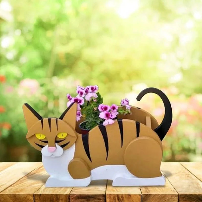 Cat-Shaped Planter – Kitty Garden Decoration