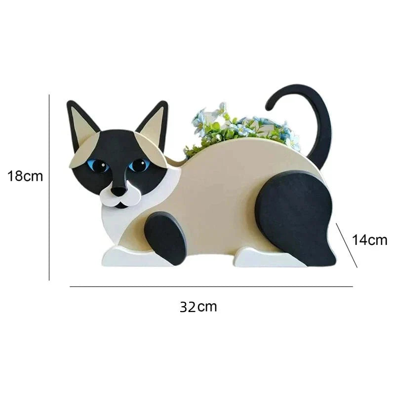Cat-Shaped Planter – Kitty Garden Decoration