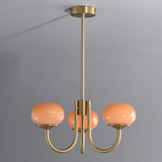 Marshmallow Frosted Glass Chandelier