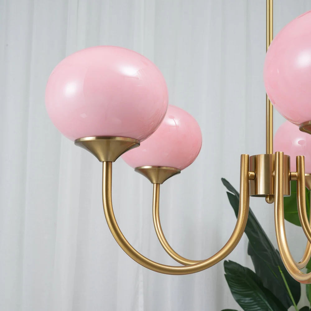 Marshmallow Frosted Glass Chandelier