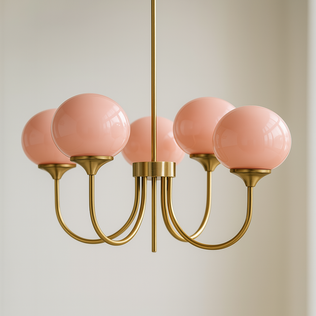 Marshmallow Frosted Glass Chandelier