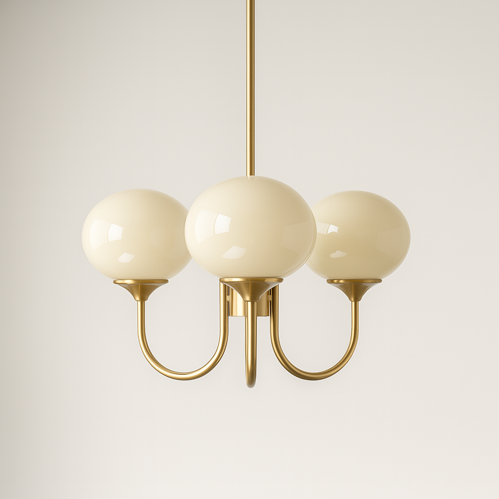 Marshmallow Frosted Glass Chandelier