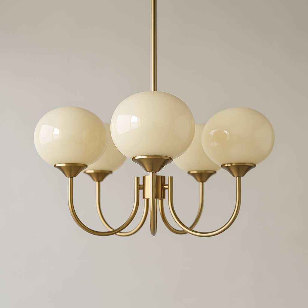 Marshmallow Frosted Glass Chandelier