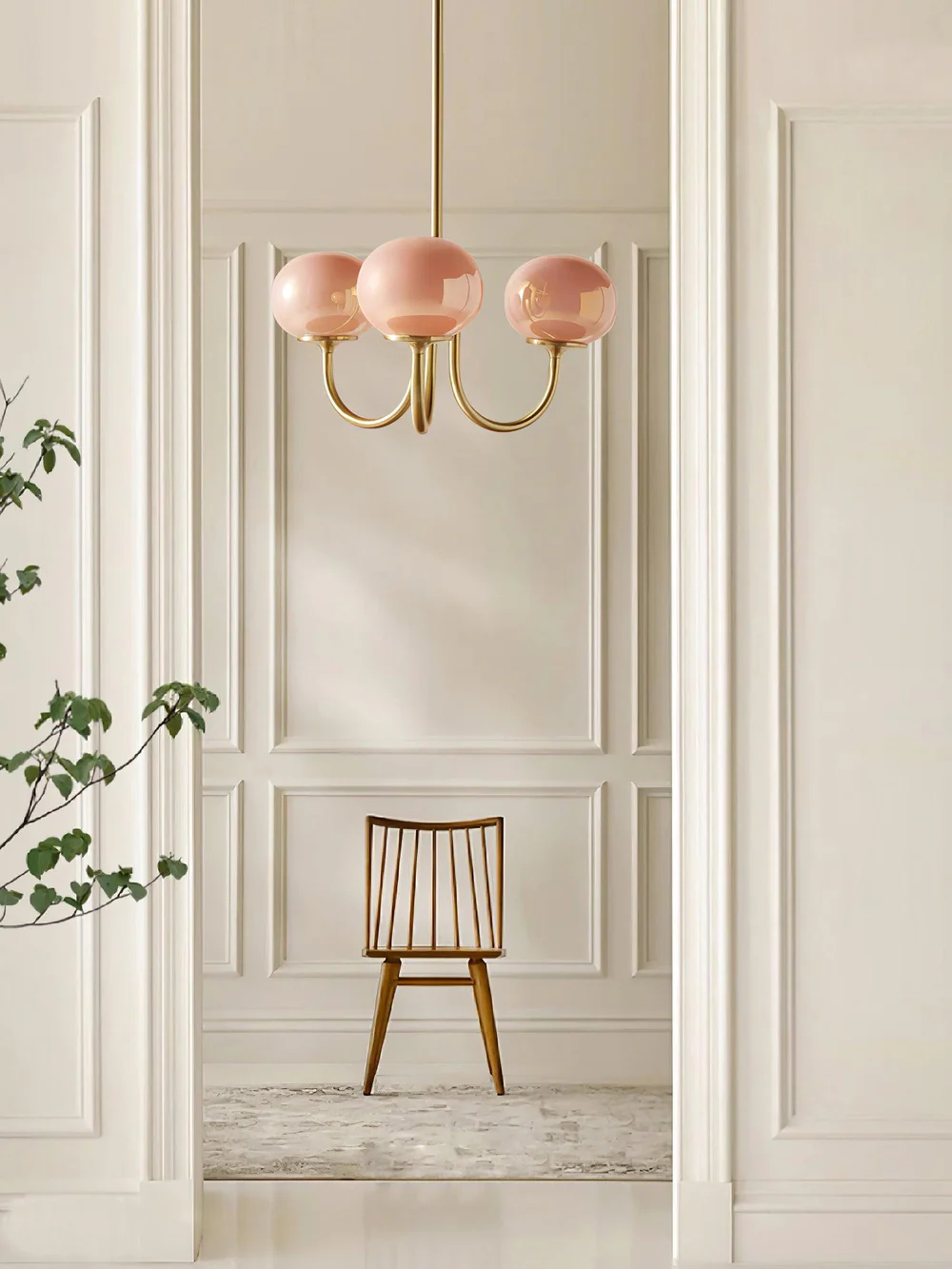 Marshmallow Frosted Glass Chandelier