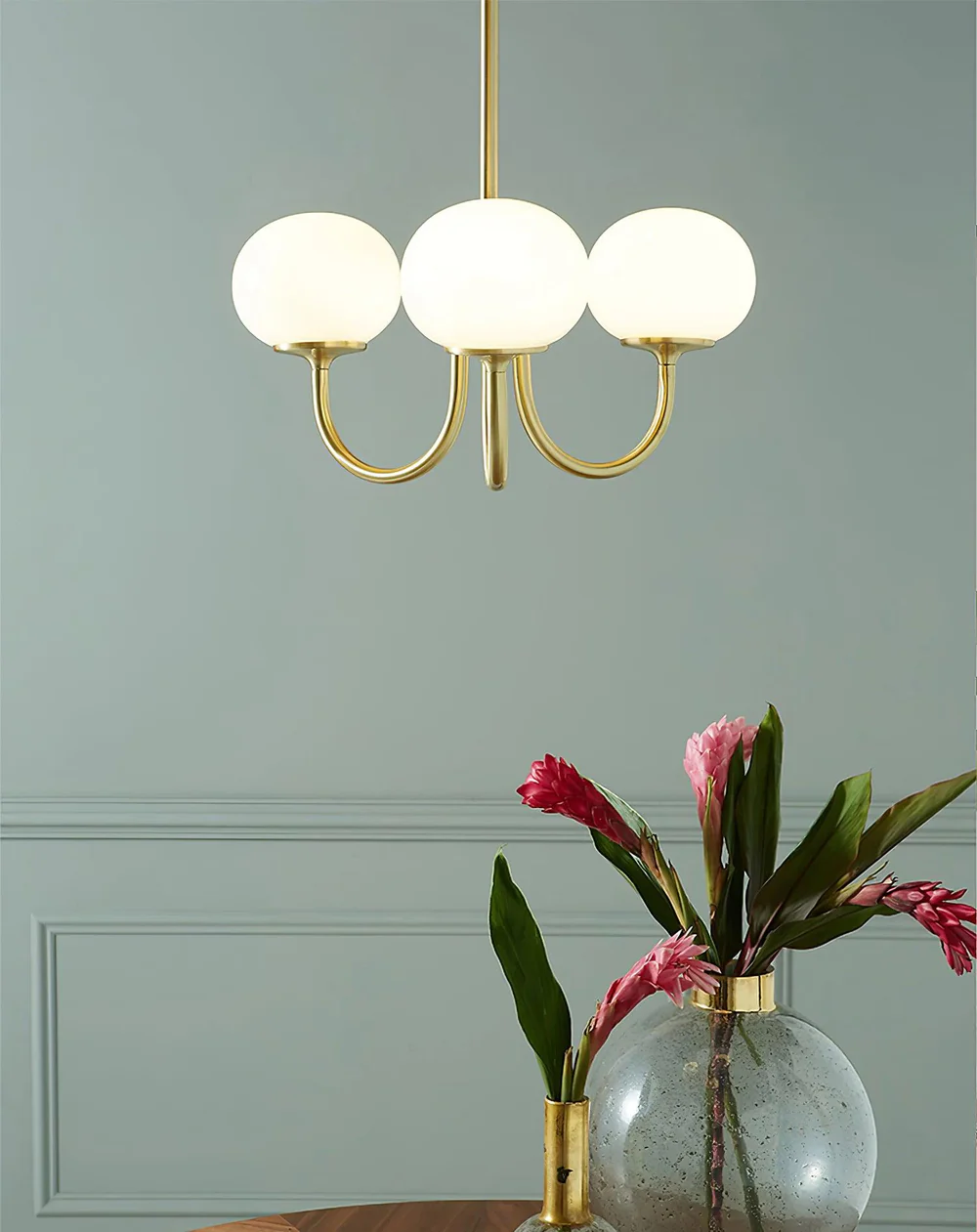 Marshmallow Frosted Glass Chandelier