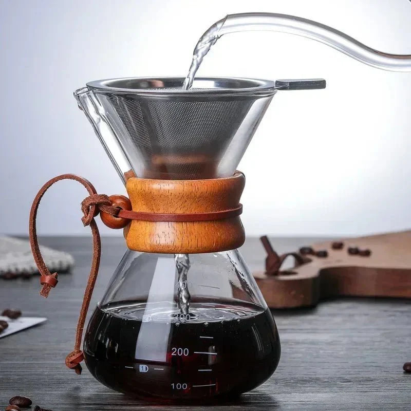 Chemex Coffee Pot with Hario V60 Dripper Set