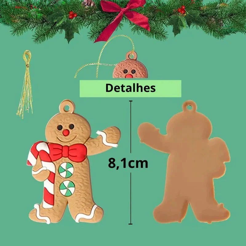 Christmas Cookie Ornaments for Tree Decoration - 12 Pieces