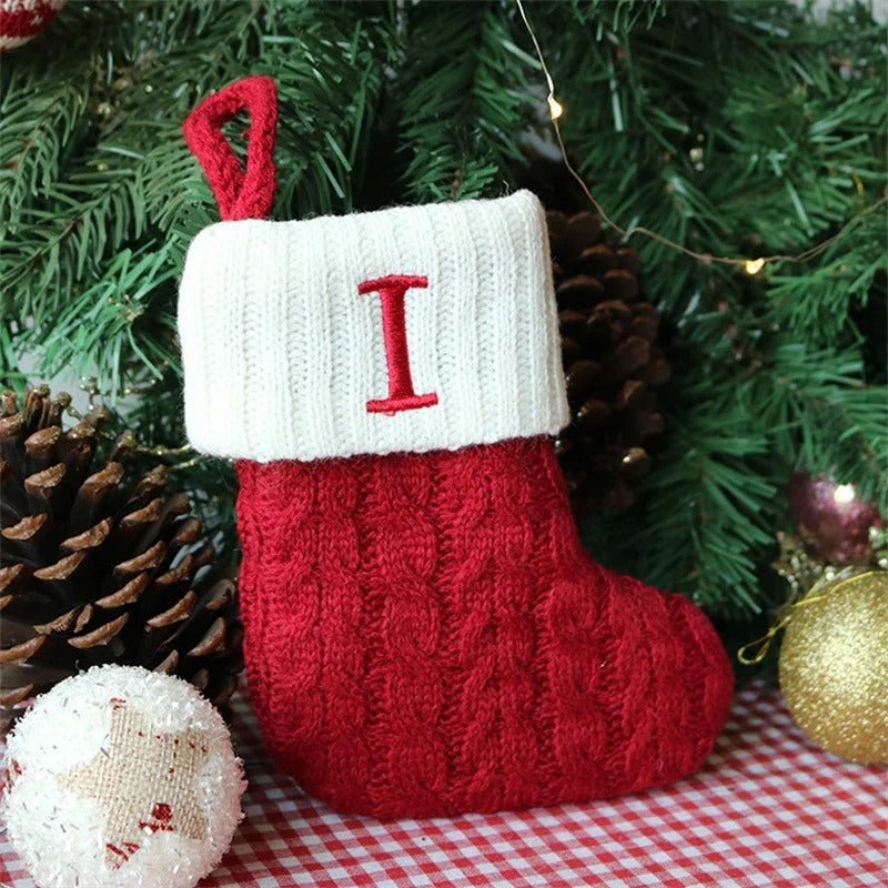 Christmas Stockings with Alphabet Letters - Choose Your Initial