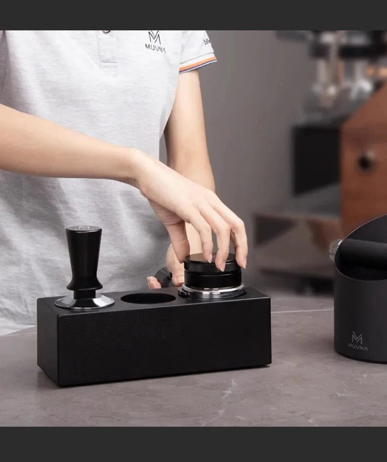 Coffee Tamping Station Adjustable Portafilter Holder