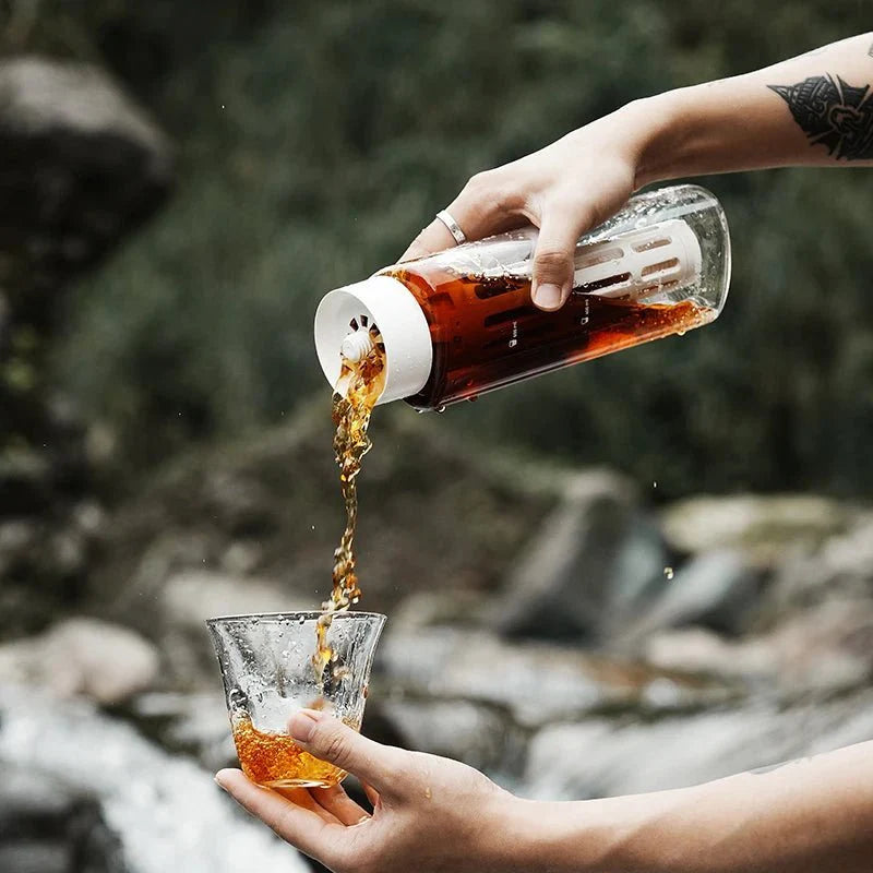 Cold Brew Coffee Maker - 600ml Detachable Mesh Filter