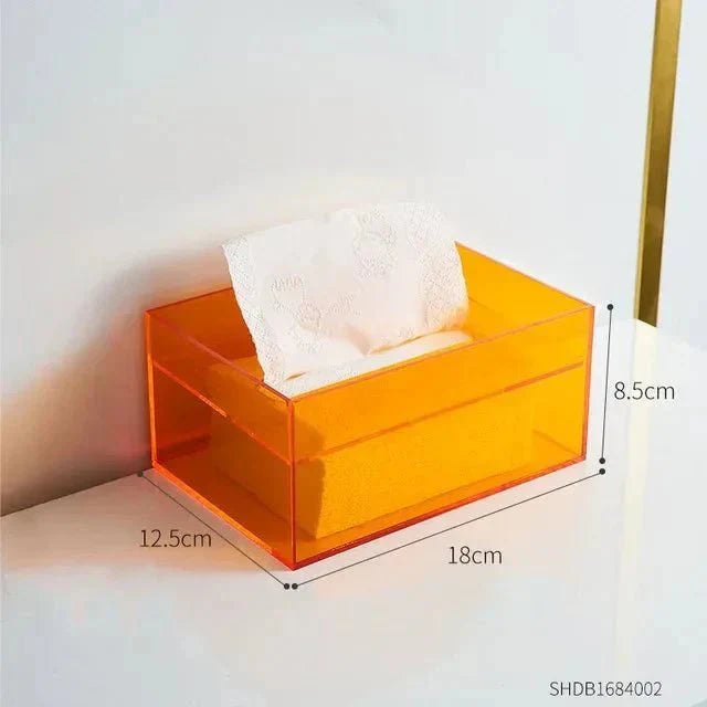 Colorful Acrylic Tissue Box Holder