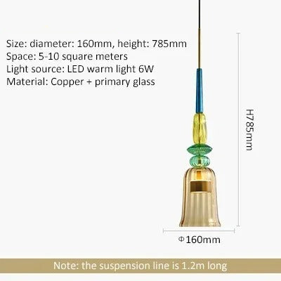 Colorful Glass Pendant Light