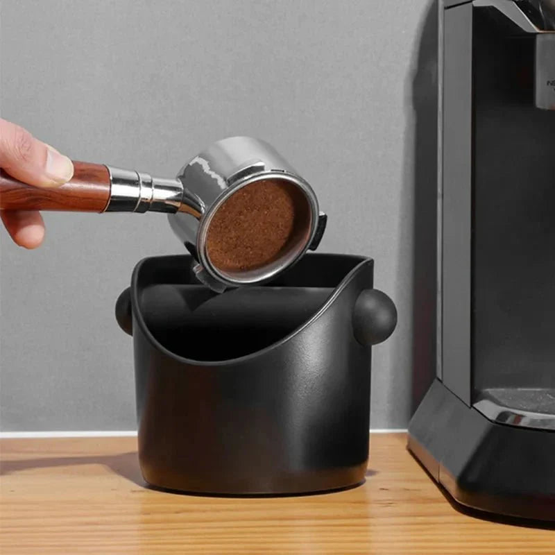 Compact Coffee Knock Box with Non-Slip Base