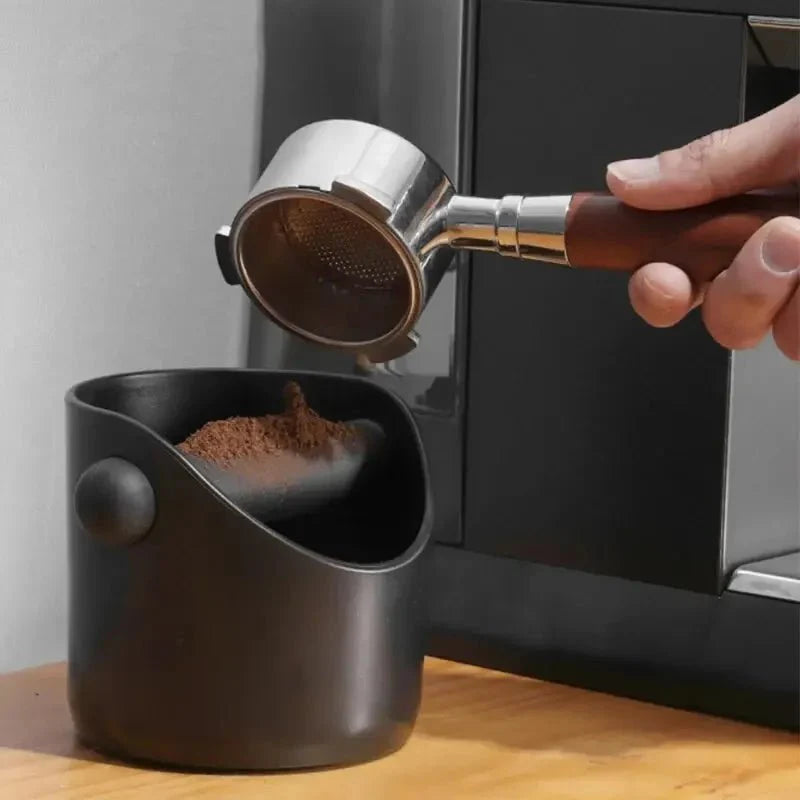 Compact Coffee Knock Box with Non-Slip Base