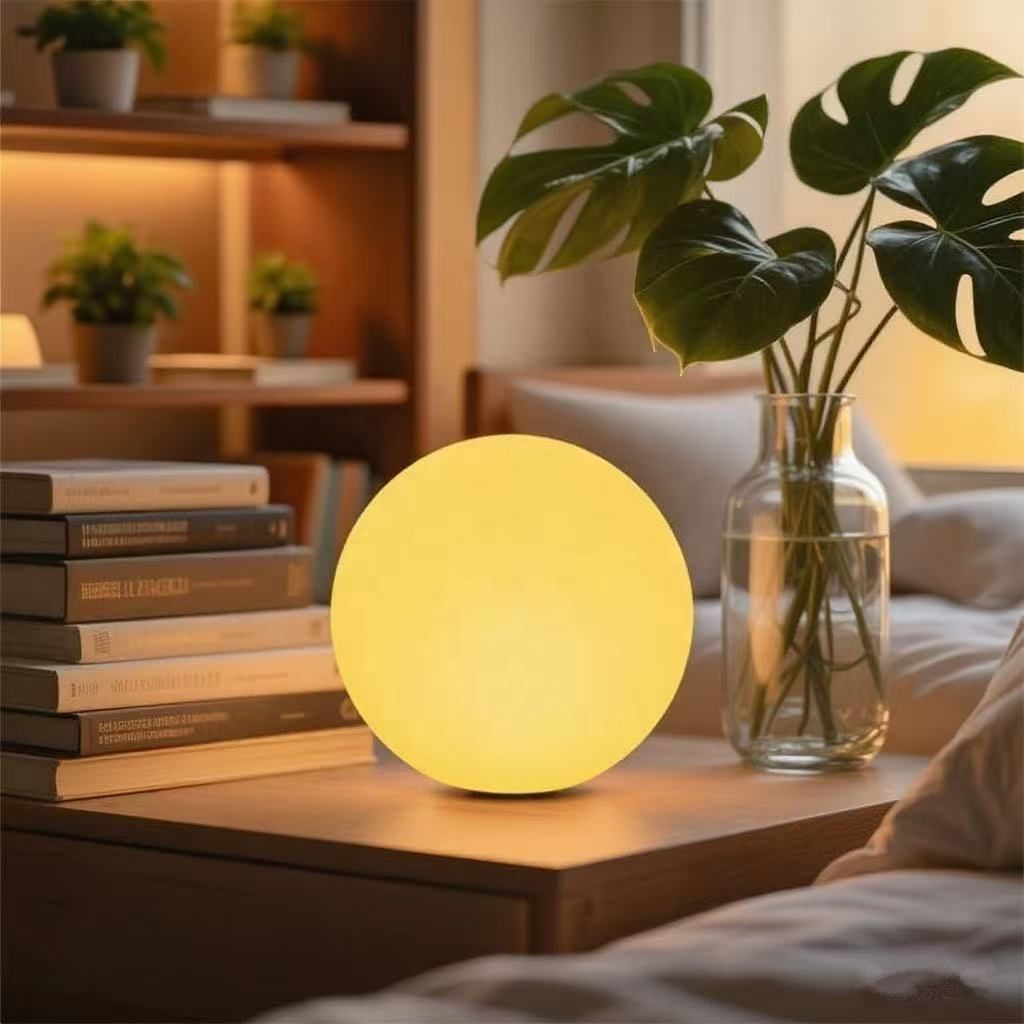 Cordless LED Moon Table Lamp