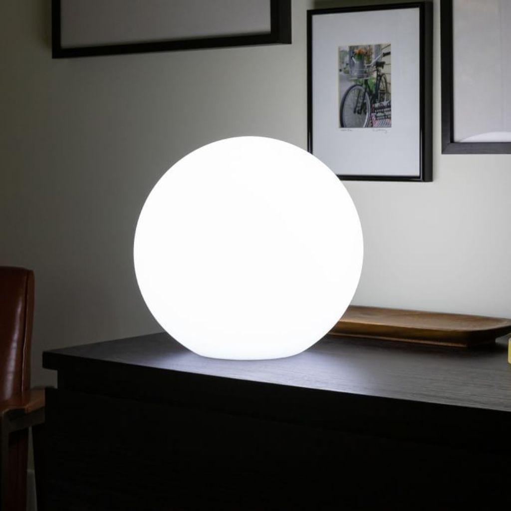 Cordless LED Moon Table Lamp