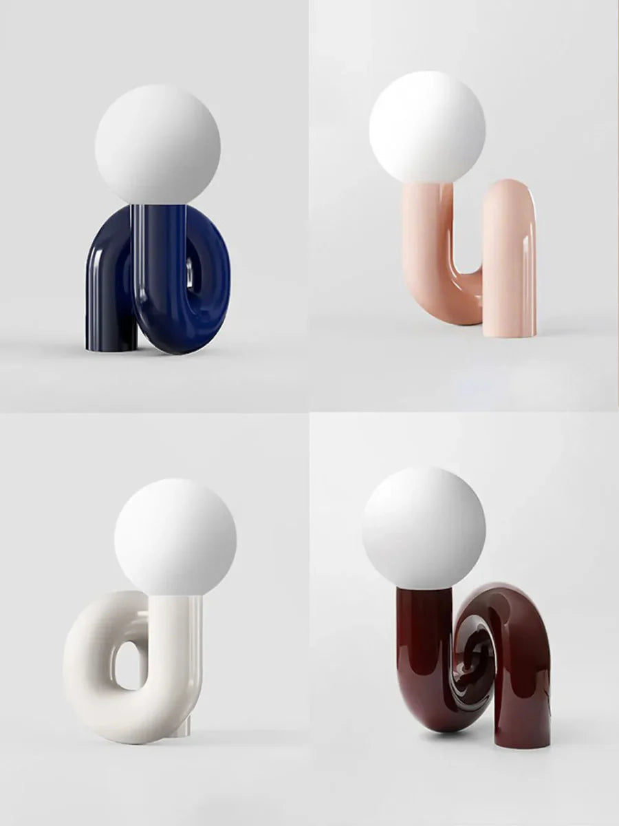 Curved Pipe Nordic Table Lamp