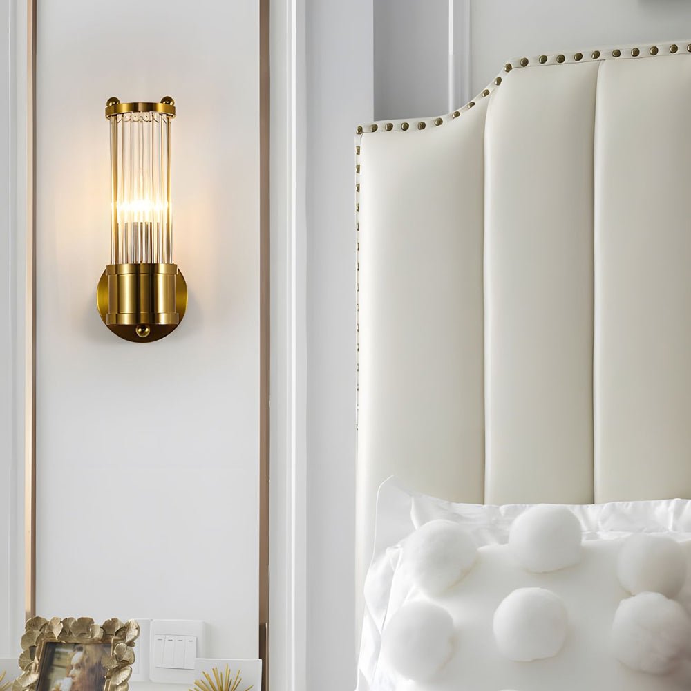 Cylindrical Glass Wall Sconce