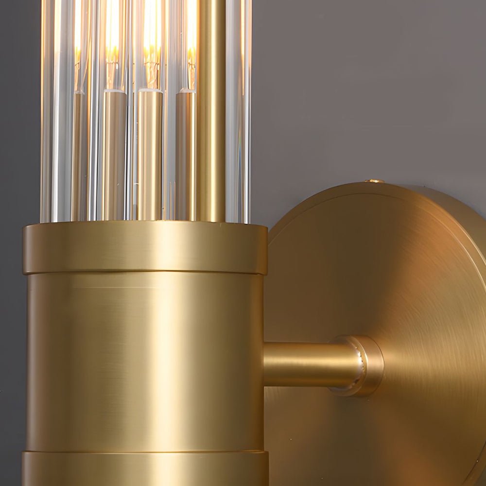 Cylindrical Glass Wall Sconce