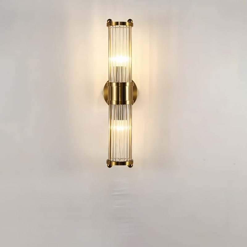 Cylindrical Glass Wall Sconce