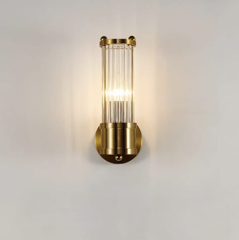 Cylindrical Glass Wall Sconce