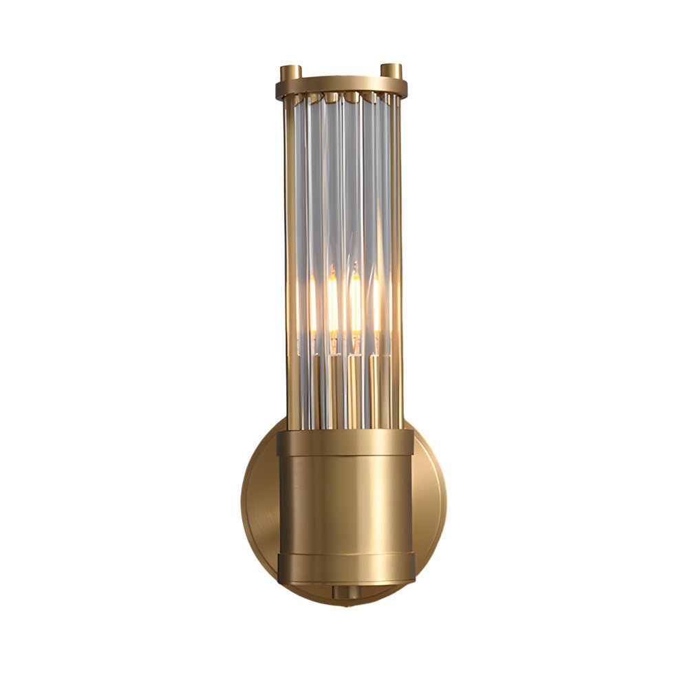 Cylindrical Glass Wall Sconce