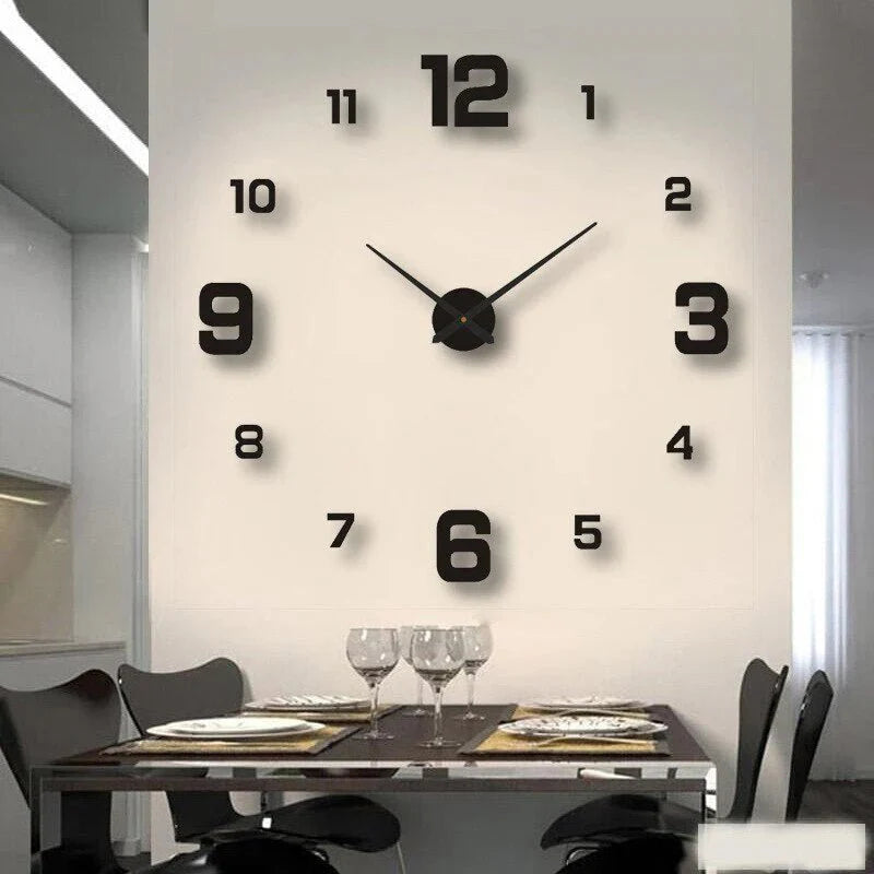 DIY Mountable Wall Clock Acrylic Minimalist Design