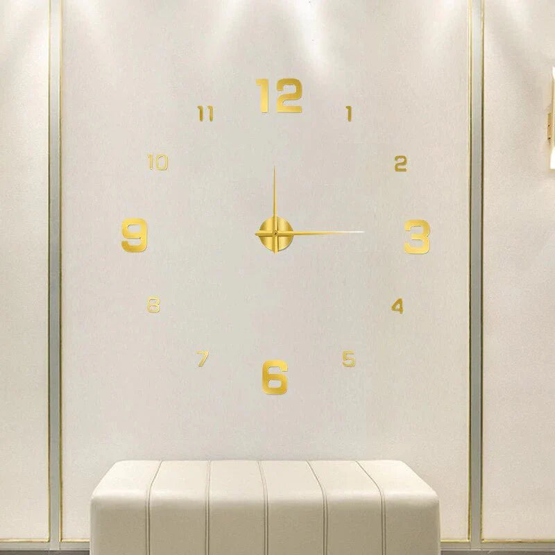 DIY Mountable Wall Clock Acrylic Minimalist Design