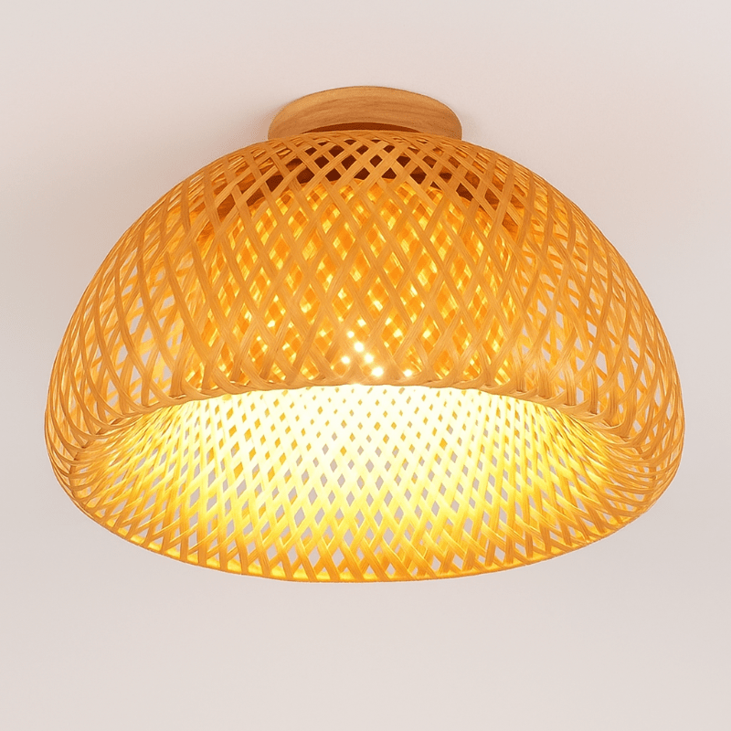 DomeLamp - Farmhouse Handmade Bamboo Ceiling Light