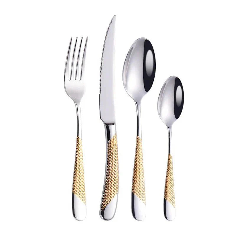 Drillan Cutlery Set with Luxury Textured Design
