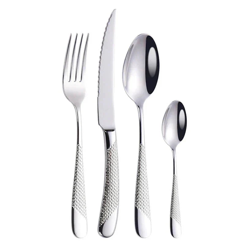 Drillan Cutlery Set with Luxury Textured Design