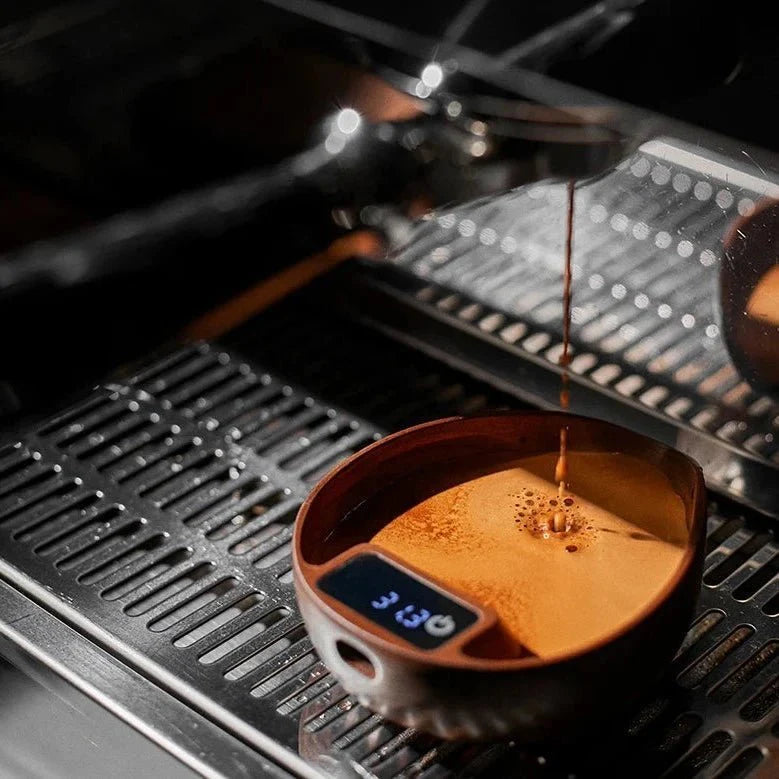 Electronic Wooden Coffee Scale - Leaf Design