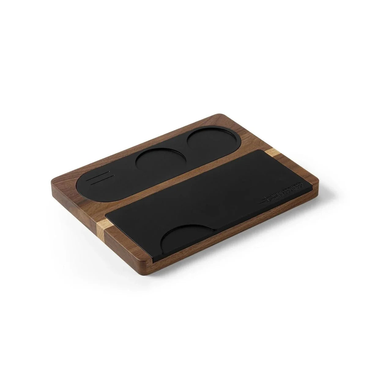 Espresso Tamping Station - Wood with Silicone Pad