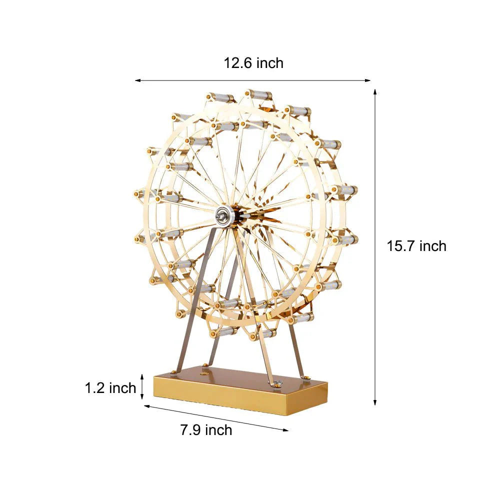 Ferris Wheel Gold Iron Table Lamp