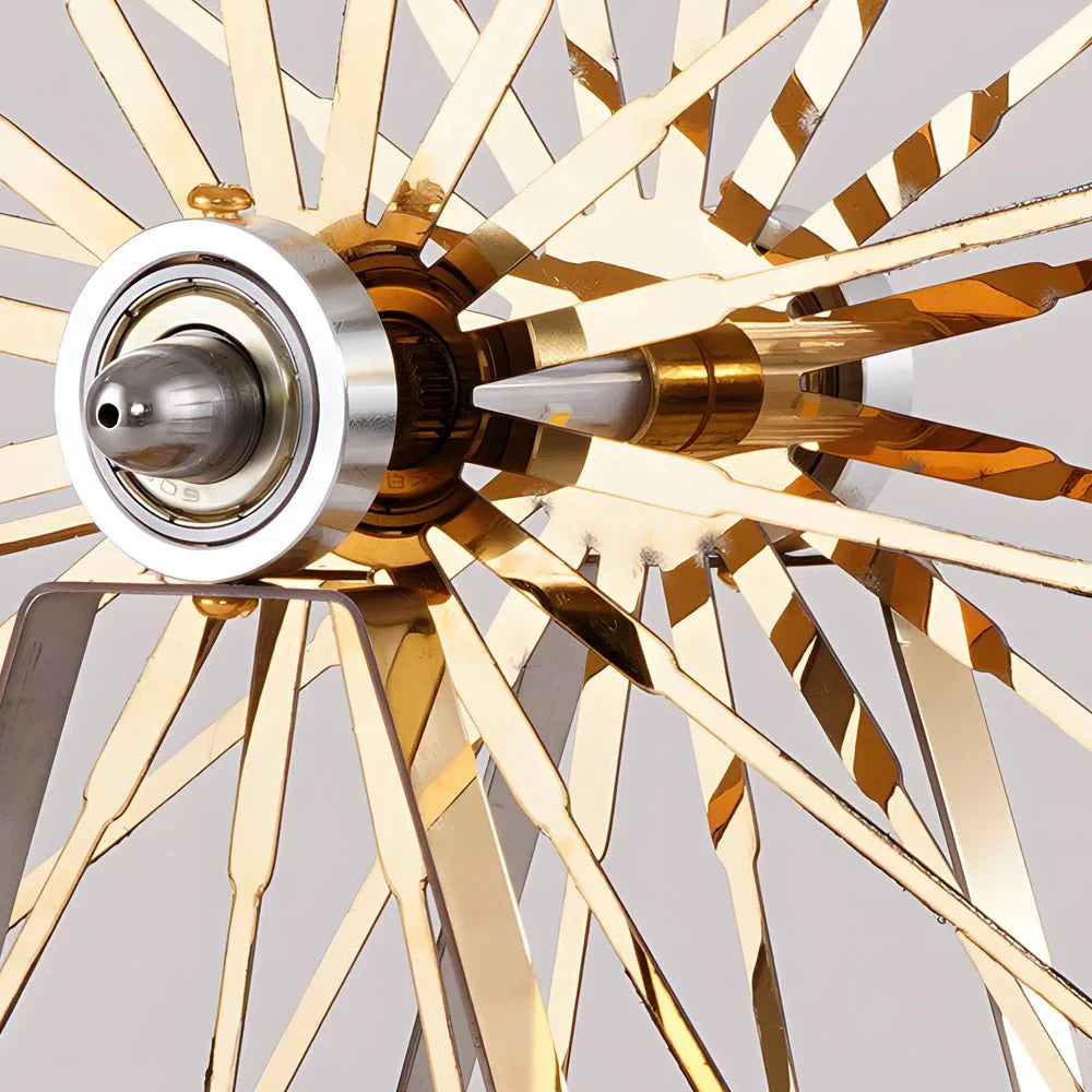 Ferris Wheel Gold Iron Table Lamp