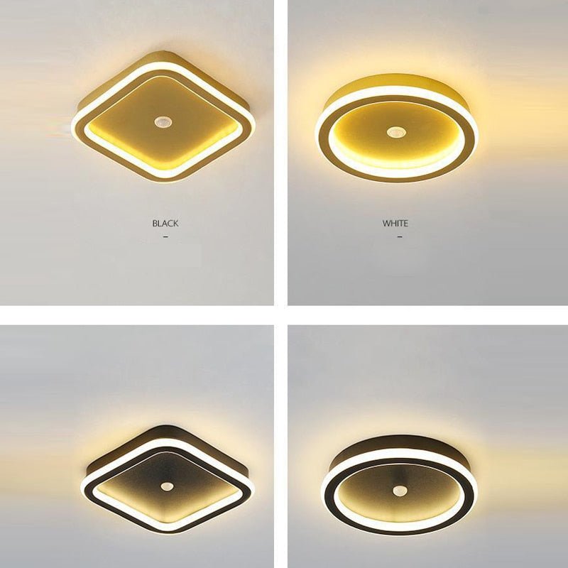 Flush Mount Round LED Ceiling Fixture with Motion Sensor